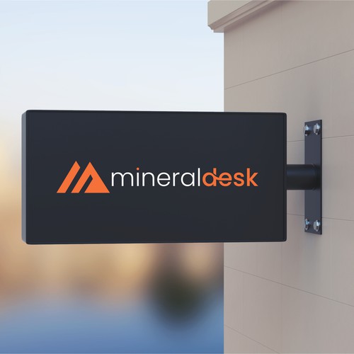 Mineraldesk Minimal Logo Design