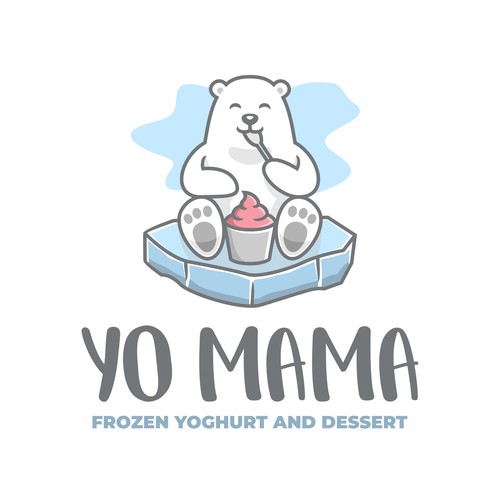 Logo for Yo Mama Frozen Yoghurt & Dessert
