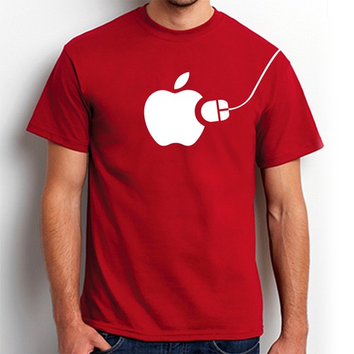 Apple themed T-shirt design