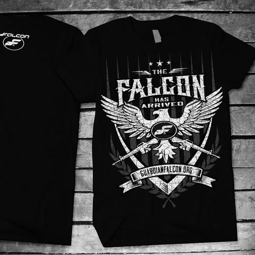 Military Non Profit T Shirt - GUARDIAN FALCON CORP
