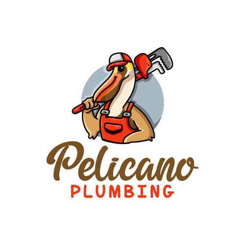 Pelicano Plumbing Logo Design