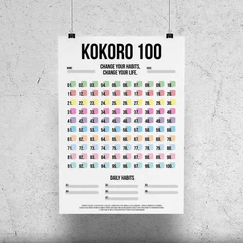 Poster Design "Kokoro 100"