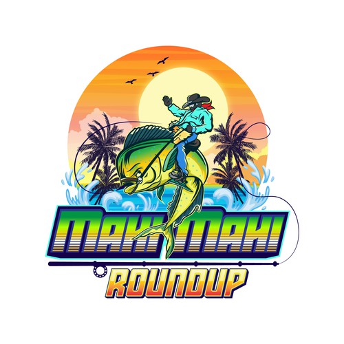 logo design Mahi Mahi Roundup