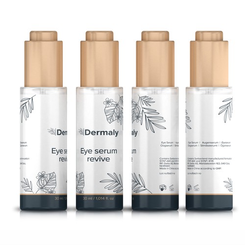 Eye Serum Label Design