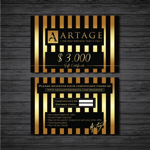 Artage / gift card