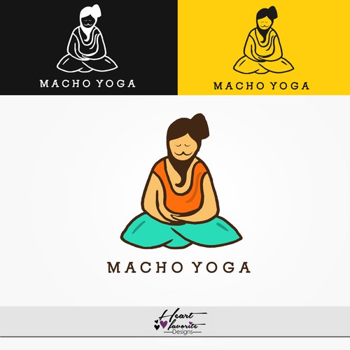 Logo Concept For "Macho Yoga"