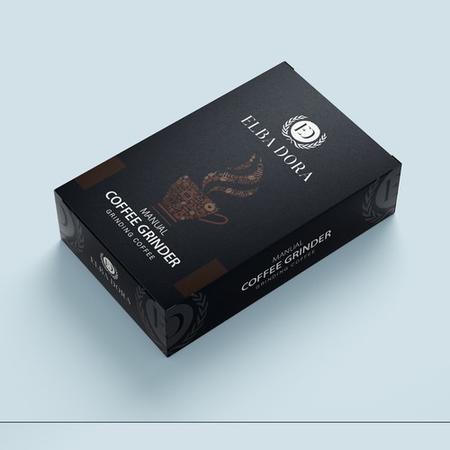 Coffee Grinder box packaging design