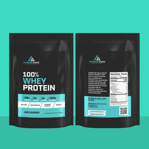 Whey Protein Label Design