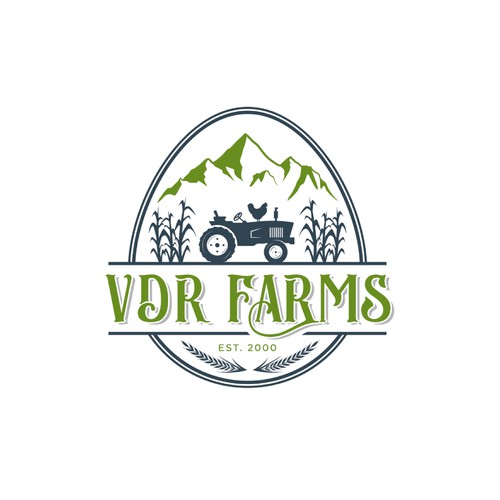 VDR Farms Vintage Logo
