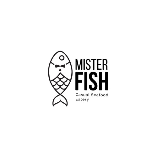 Clean Modern Fish Logo