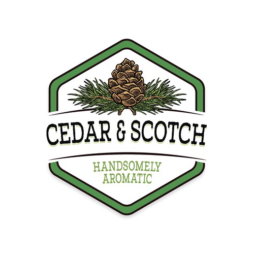 Hand Drawn logo for Cedar & Scotch