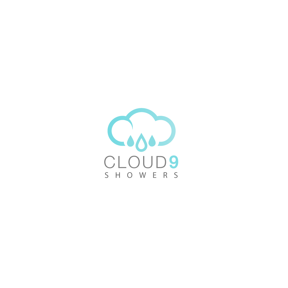 Design a modern logo for Cloud 9 Showers, something aesthetically pleasing just like our showers