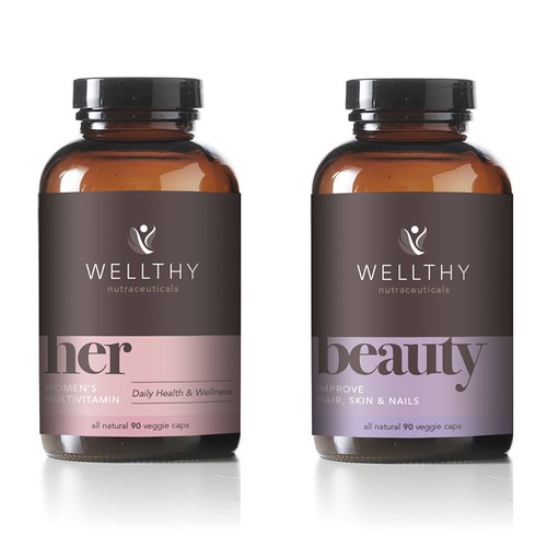 Wealthy label design