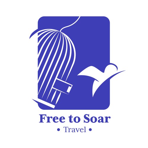 free to soar logo design