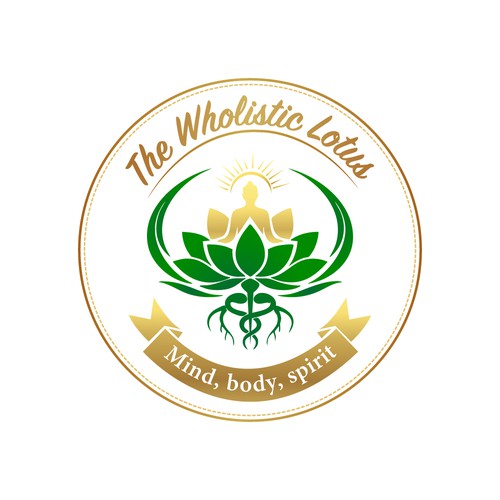 The Wholistic Lotus Logo Design