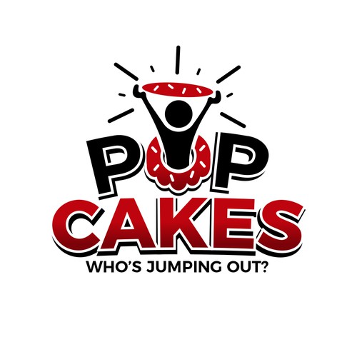 Poping logo for a Cake builder company.