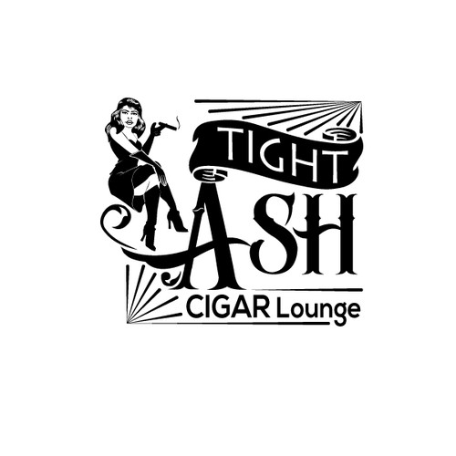 Create a classic cigar lounge logo