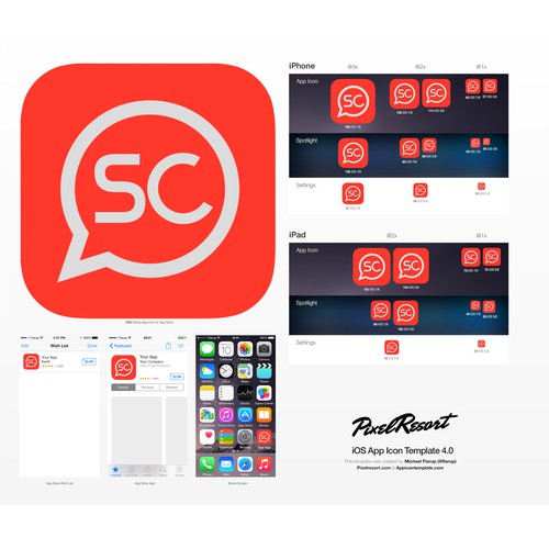 Design an icon for "SuperChat," a real Universal Messaging App that will be seen by millions!!!