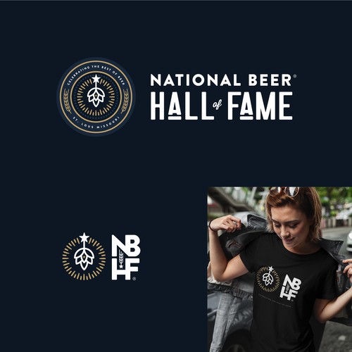 National Beer Hall Of Fame Logo Design