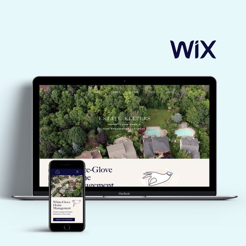 Wix website for Estate Keepers