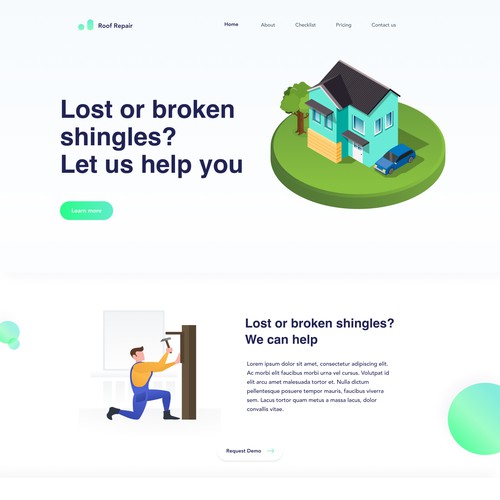 Landing page