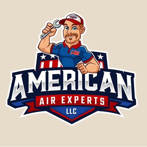 American Air Experts Logo Design