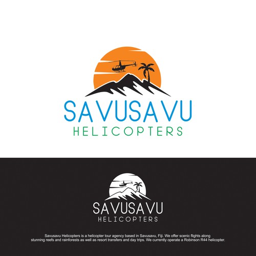 Savusavu Helicopters Logo Design 