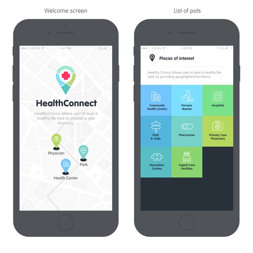 HealthConnect App Design