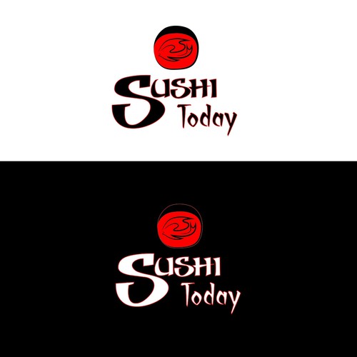 Create a logo for an All-You-Can-Eat restaurant called 'Sushi Today'