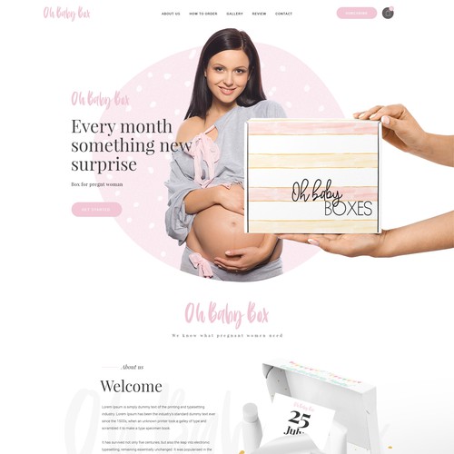 Product landing page