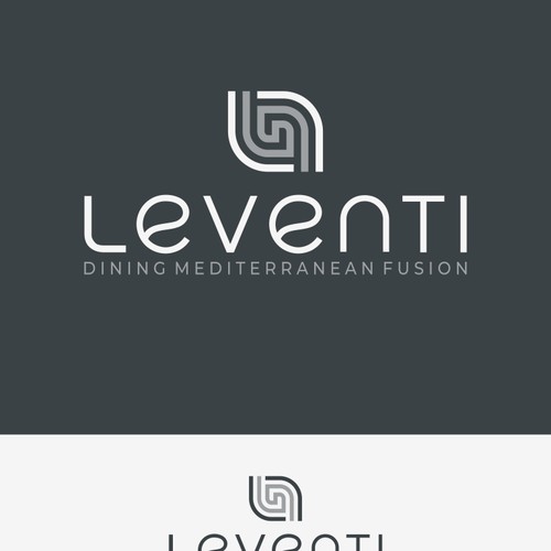 Leventi Logo concept Mediterranean modern Restaurant