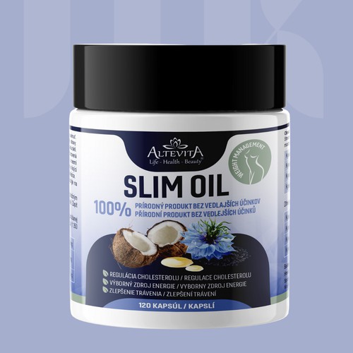 Slim Oil Label Design