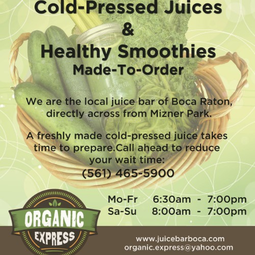 Organic Juice Bar Needs Some Love :-)