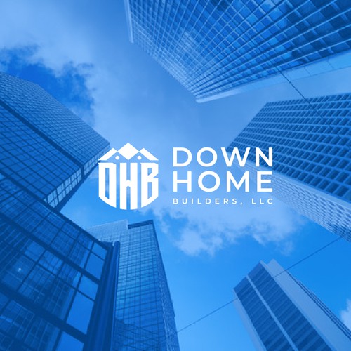 Down Home Builders, LLC – Modern Construction Logo