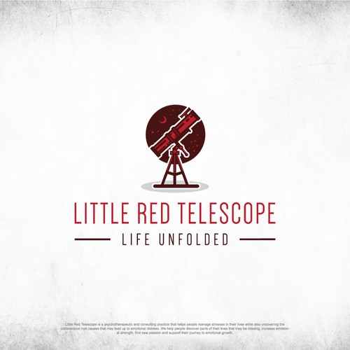 Little Red Telescope logo design