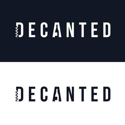 Bold, minimalist wordmark for wine tasting room
