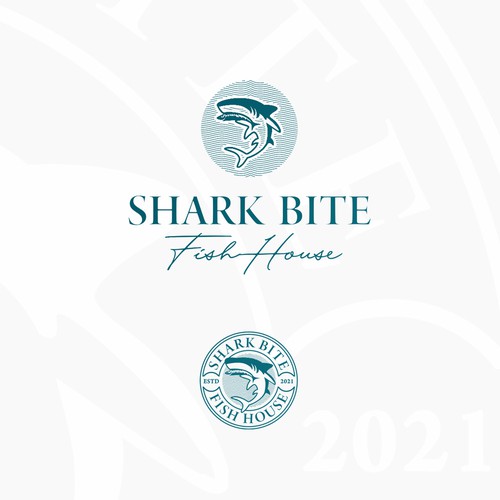 Shark logo for restaurant