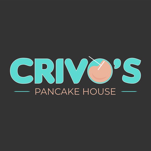 Logo concept for a pancake house