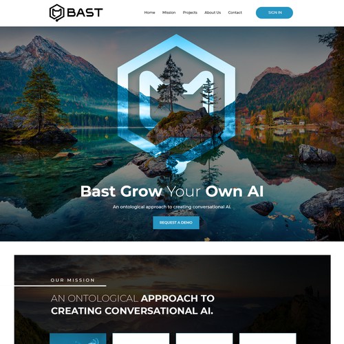 Homepage design