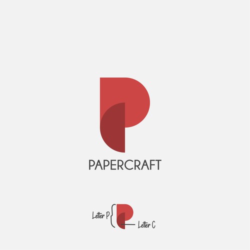 papercraft concept logo