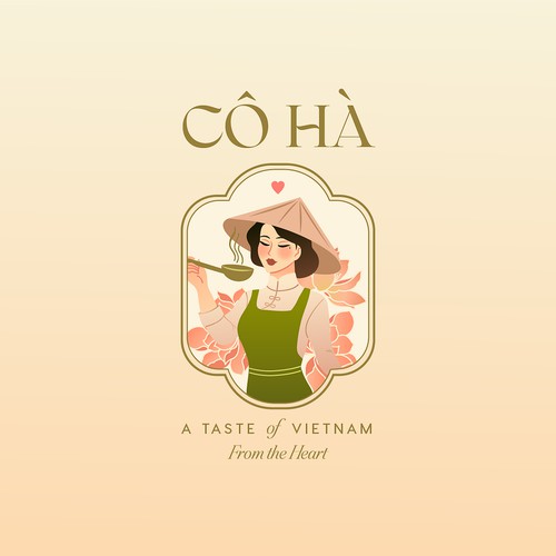 Beautiful logo for a Vietnamese Restaurant