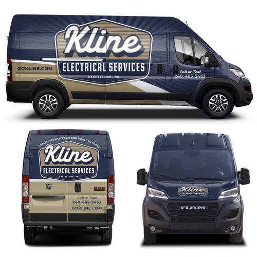 Kline Electrical Services Van wrap