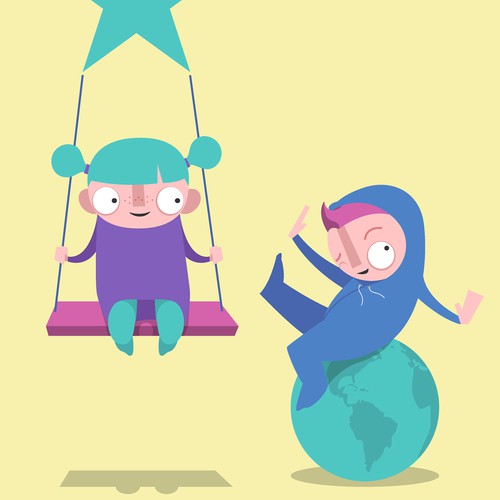 GIRL/BOY DUO FOR CHILDRENS BOOK APP