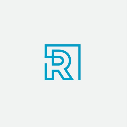 R line square logo