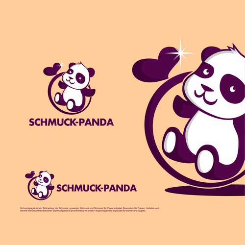 Cute Panda Logo Design