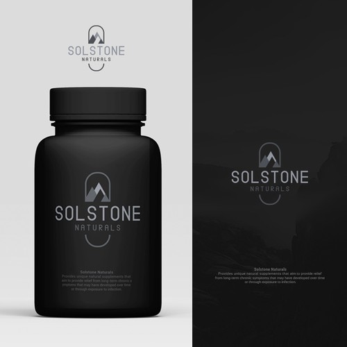 Logo design for solstone Naturals