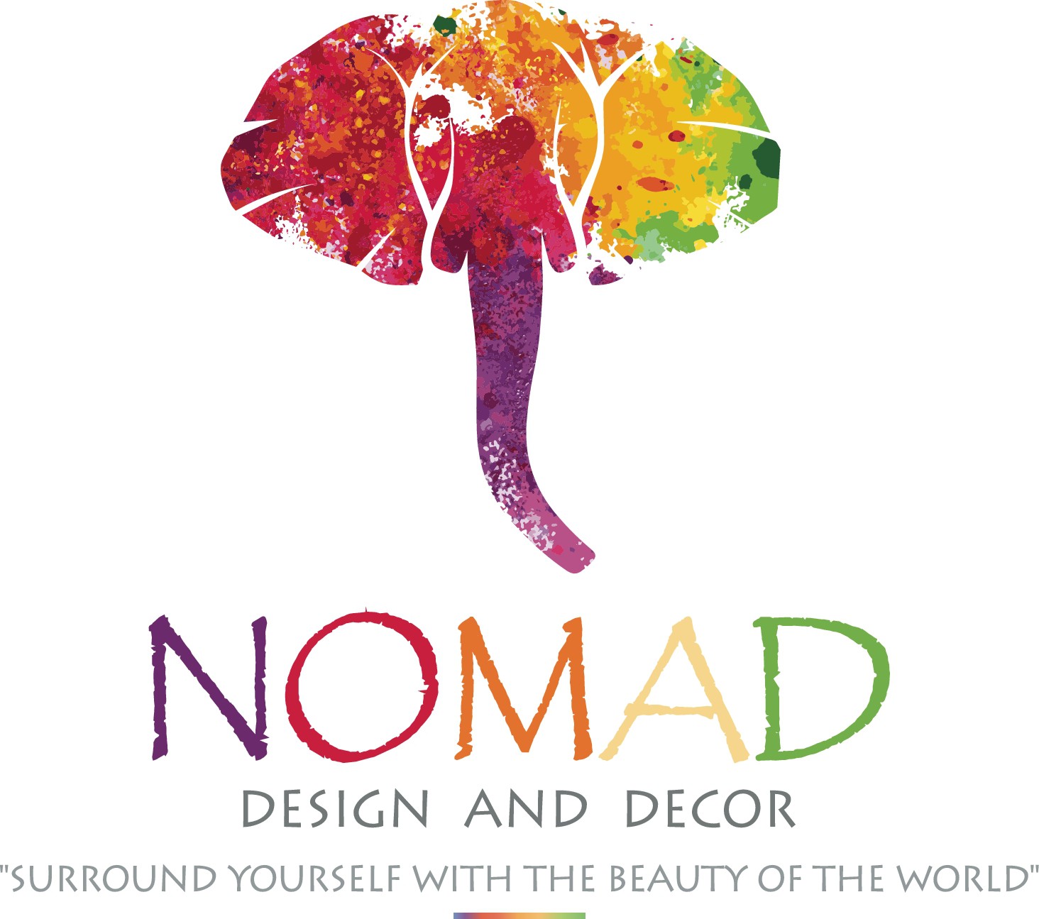 Creat a fun,colorful, contempary design for a global home decor store.