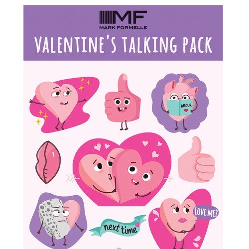 Sticker pack, character design