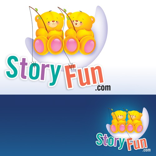 Logo for children's illustrated story book website and iPad app