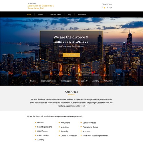 Landing page